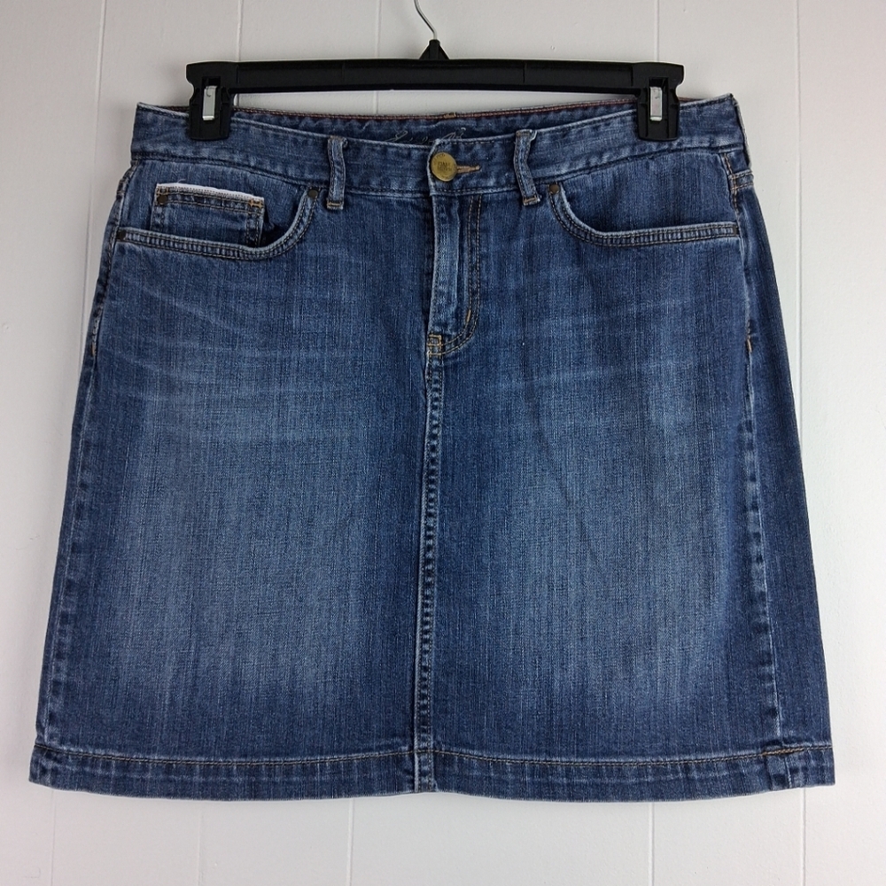 Eddie Bauer Specially Dyed Denim Mini Skirt
